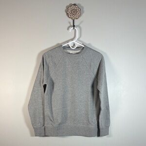 Everlane Men Gray Crewneck Sweater 100% Cotton The Classic French Terry Crew